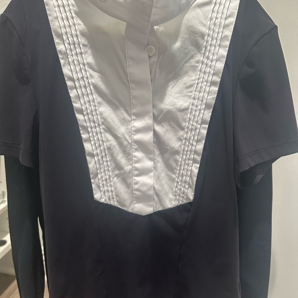 Navy/ white show shirt